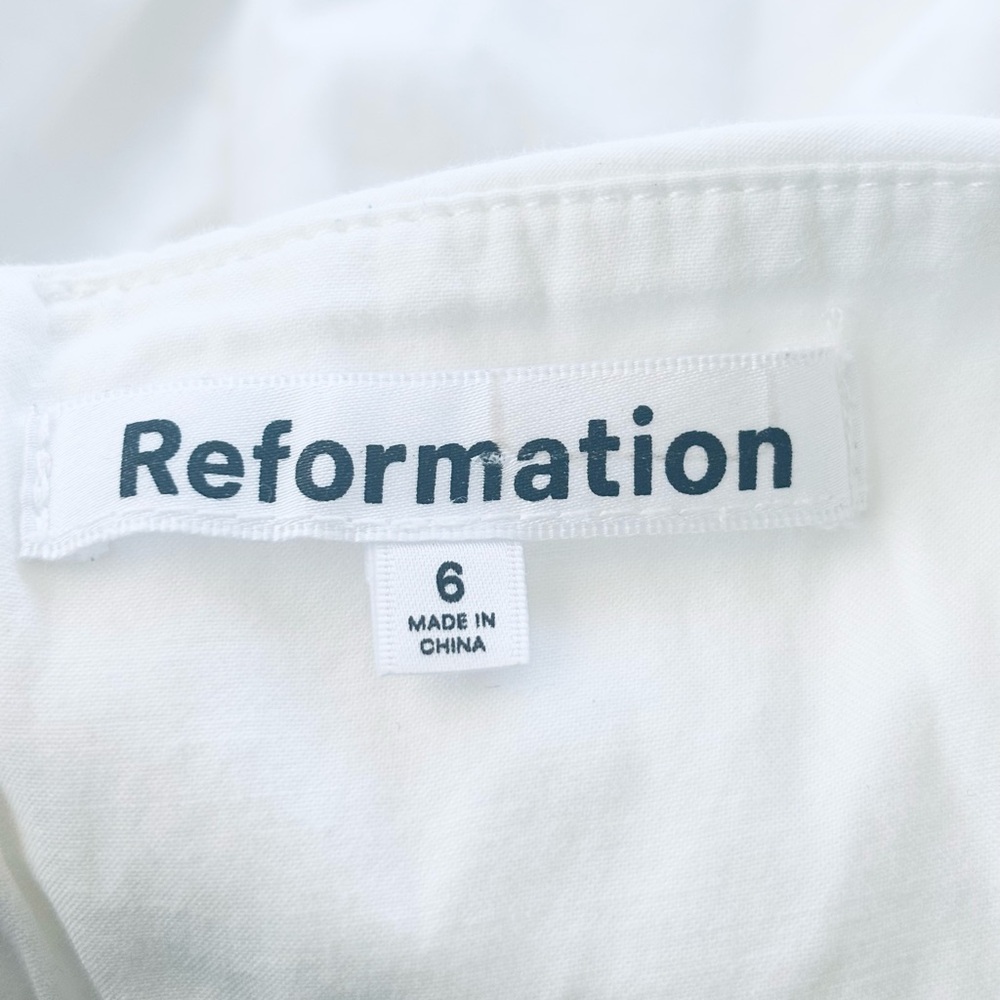 Reformation white Catarina Dress size 6 - Picture 5 of 7